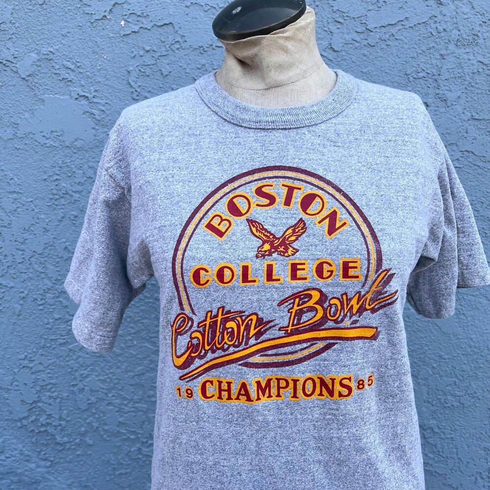 Vintage  Boston college Tee Cotton bowl t-shirt Mens Size Small